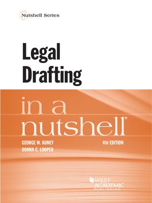 cover image of Legal Drafting in a Nutshell